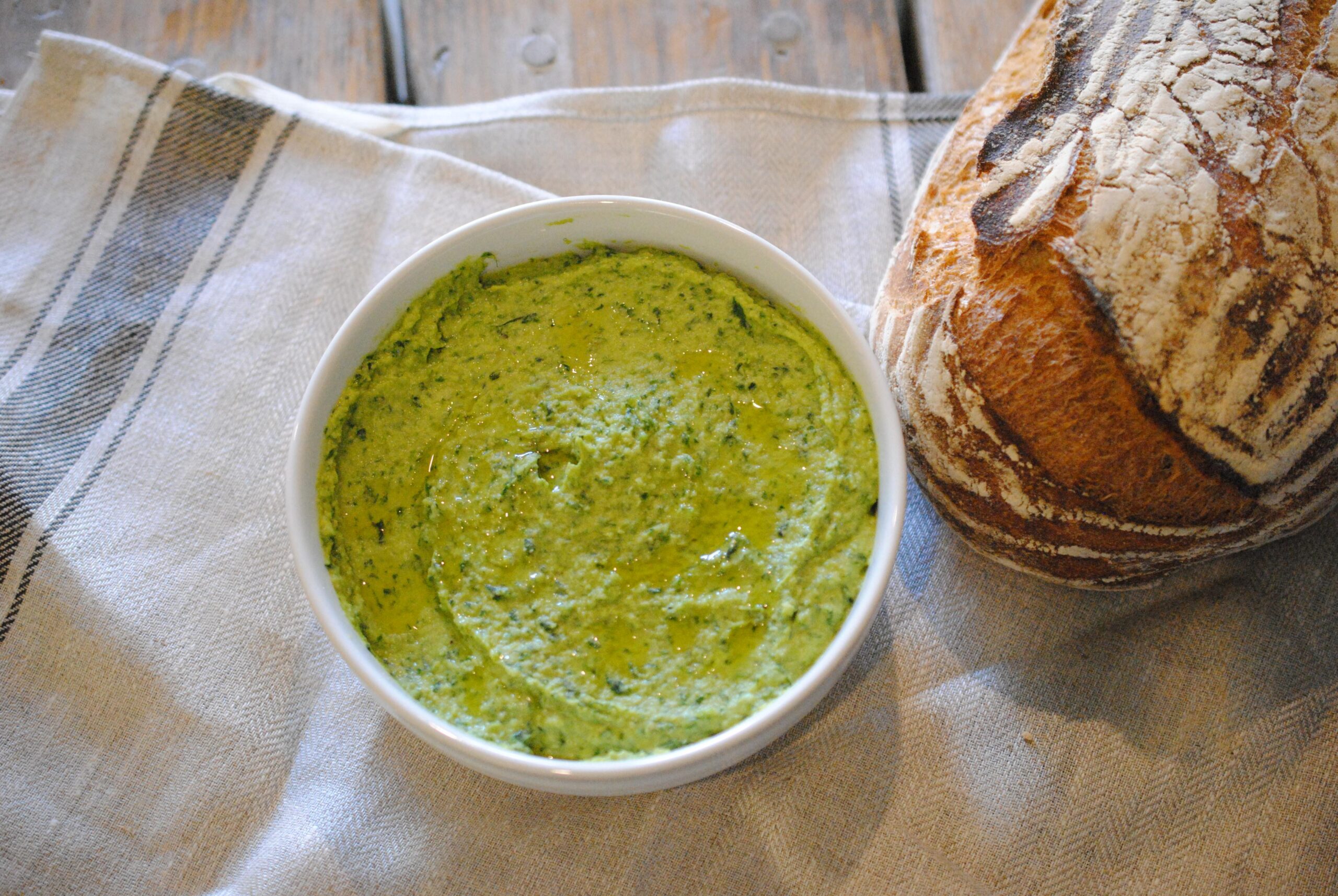 Garlic Scape Hummus Recipe - Rusty Plow Farms